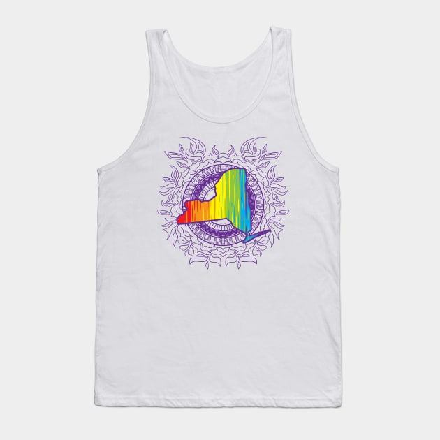 New York Mandala Pride Tank Top by Manfish Inc.